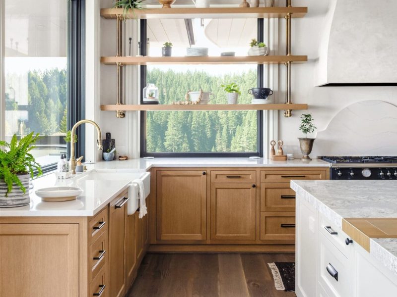 kitchen in newly constructed luxury home