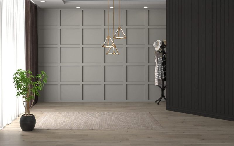 Empty interior room 3d Render. Modern interior design .